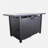 42'' Smoked Glass Metal Rectangular Pit