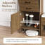 Atta 19.7"W X 69"L Hall Tree Shoe Storage Cabinet with Pegboard-99374850