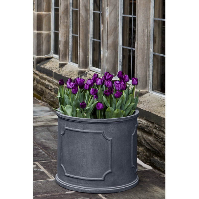 Pot à fleur en verre Dyer, Plomb clair, H 11 po x l 12,5 po x P 12,5 po