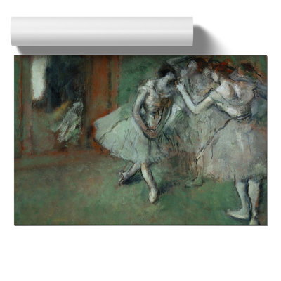 A Group of Ballet Ballerina Dancers by Edgar Degas - Frameless Print