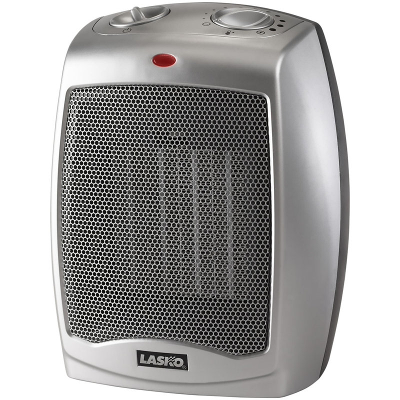 Lasko Ceramic 1500 Watt 5118 BTU Electric Compact Space Heater with Adjustable Thermostat