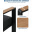Sofa deux places en aluminium pour terrasse