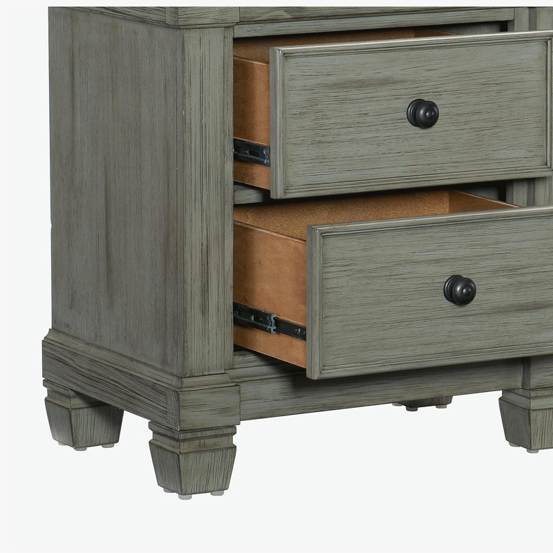 Mobilier de chambre à coucher classique 1 pièce, Gris antique