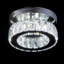Mini-lustre moderne en cristal semi-encastré à DEL pour couloir de restaurant (lumière blanche froide)