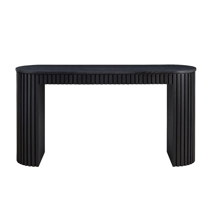 Modern Console Table With Drawer, Black, 31.49" H x 59.05" W x 15.74" D, Yes