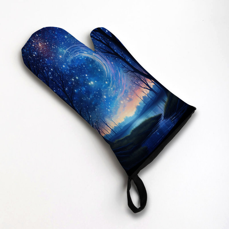 Celestial Dance Oven Mitt Cotton Twill