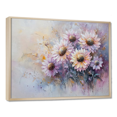 Doetie lavande, minimalisme, tournesols, champ de rêves III - tournesols, art mural