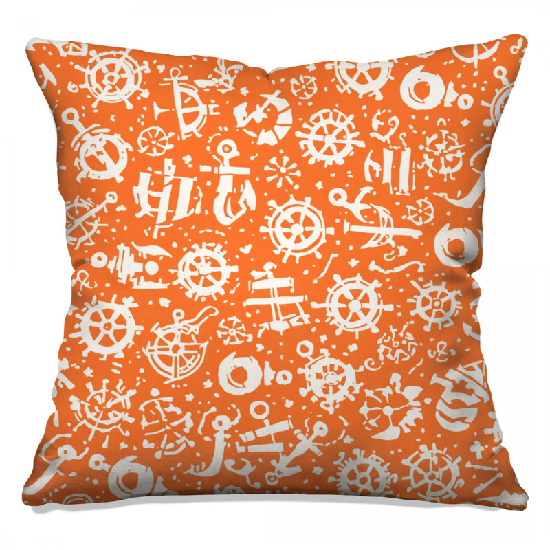 Coussins décoratifs orange, 18 x 18 inches