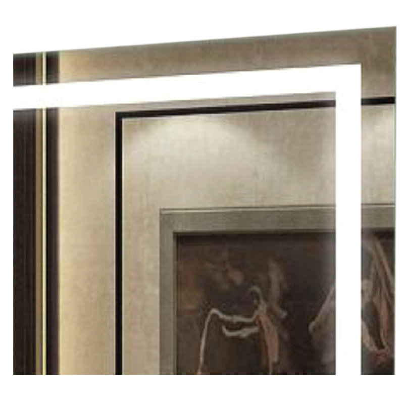 Miroir mural moderne sans cadre lumineux