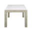 Ensemble de salle à manger 7 pièces Table de salle à manger en marbre véritable blanc de style contemporain