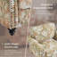Fauteuil rembourré en mélange de coton-736640153