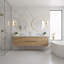 Paza 72 po L x 19 po P 4 portes et 2 tiroirs Meuble-lavabo mural avec évier double et Comptoir en Polymarbre blanc-1281605882
