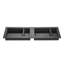 Organisateur de niche encastré pour douche avec base imperméable à trois couches, surface de mortier de ciment à forte charge et installation horizontale ou verticale facile pour les salles de bain.