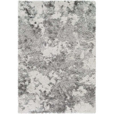 Dittman Abstract Shag Grey Area Rug