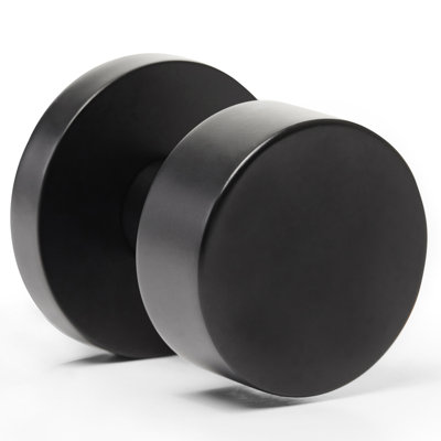 Bora Bora Solid Metal Matte Black Door Knob