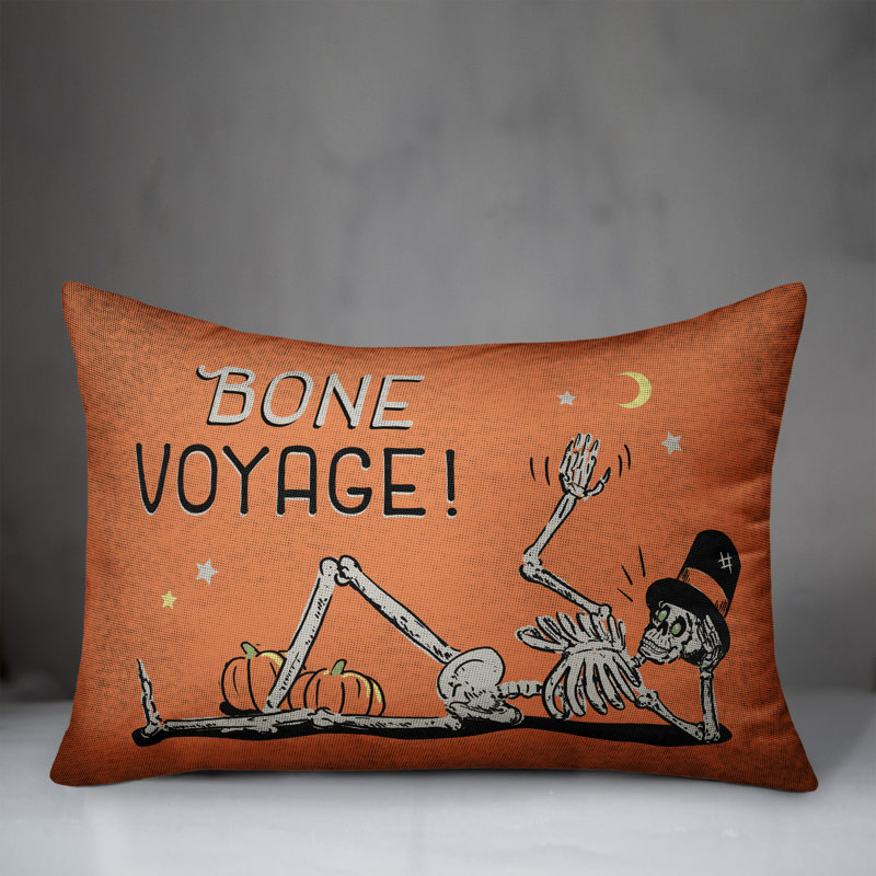  Coussin lombaire rétro Bone Voyage