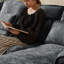 Canapé en U à double couche avec coussins décoratifs Chinelle-1674043901