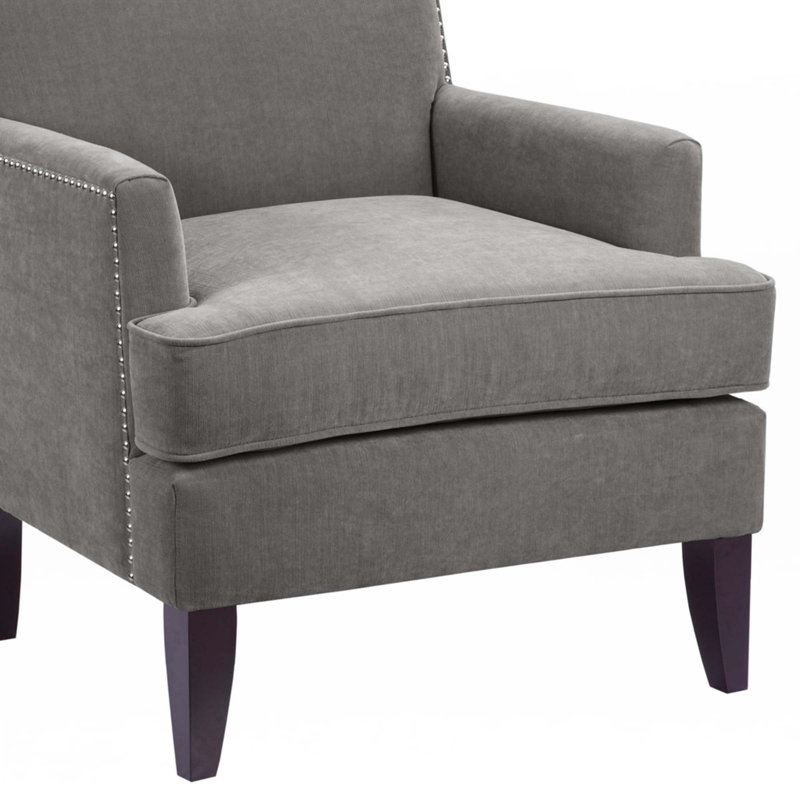 Fauteuil club avec accoudoirs, Gris