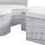 Scottsdale Canopy Outdoor Patio Daybed In Light Grey White-773858979