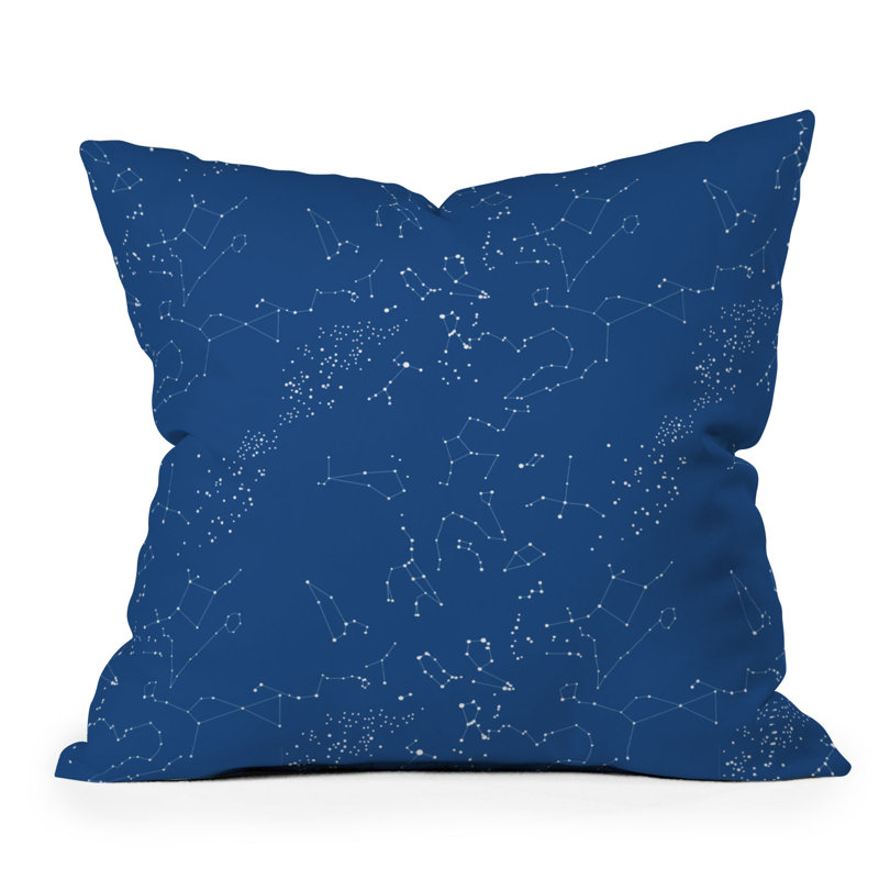  Coussin décoratif intérieur / extérieur en polyester à forme géométrique, 18 po x 18 po