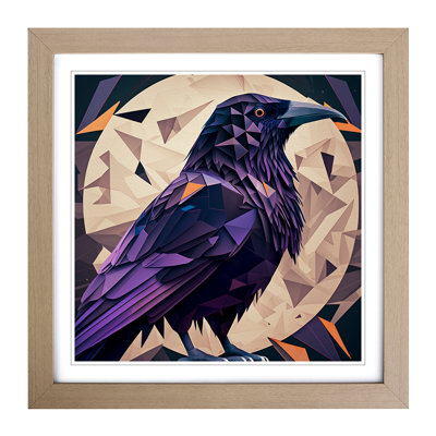 Raven Geometric - Framed Print