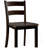 Transitional Style Dining Table Set. Square Shape Table Slat Back Chair Dining Room