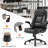 Ergonomic Executive Office Chair, Adjustable Height & Flip-up Armrests-1626330168