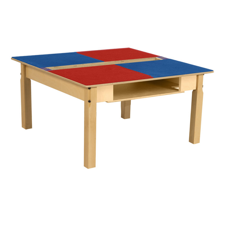 Adjustable Height Rectangular 4-Student Activity Table & Chair Set