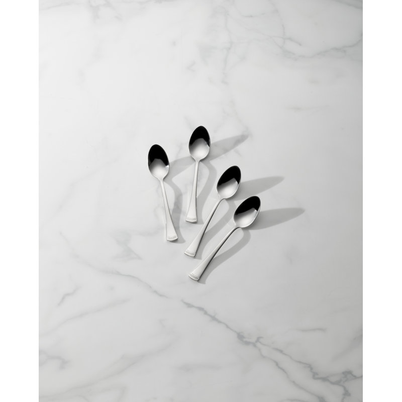 Portola Silver Stainless Steel Teaspoons Set of 4