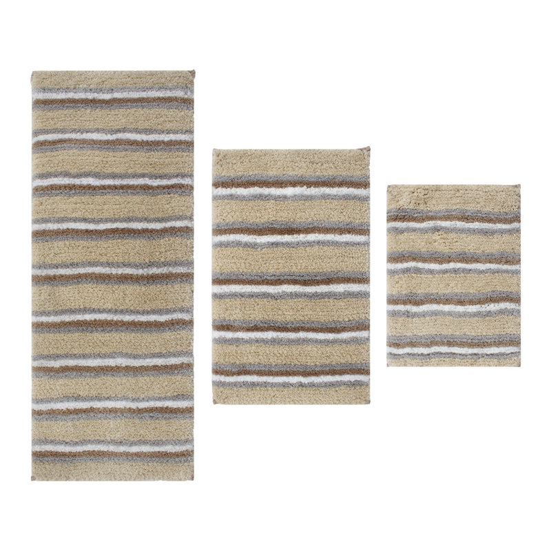 Amyr Non-Slip Bath Rug, Linen