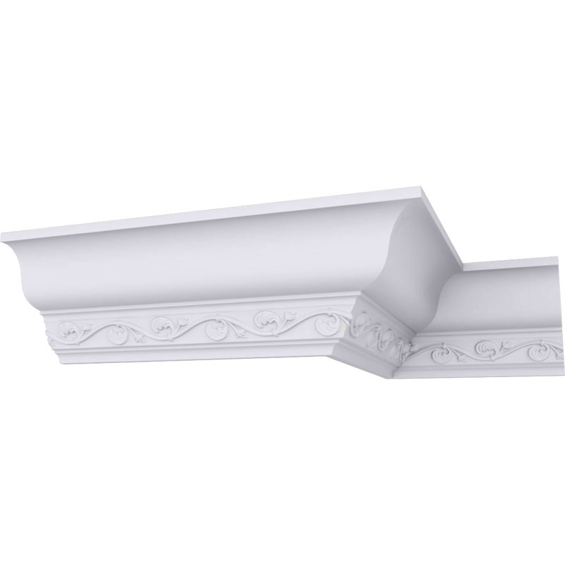 Moulure couronnée Cornelia H 3 1/2 po x P 3 3/8 po x P 4 3/4 po x L 94 1/2 po (répétition 3 1/4 po)