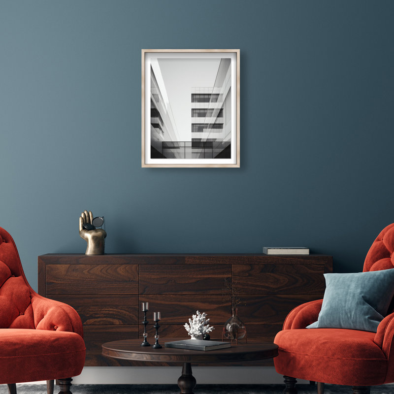 Glass Labyrinth I Print by Oliver Gal, 25.5"H x 31.5"W, Natural Oak Shadowbox