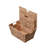 Wilder Classic Farmhouse Woven Hyacinth Rectangular Storage Baskets with Lids and Handles (Set of 2)-975836634