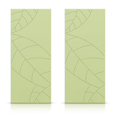 Panelled Manufactured Wood Painted Sliding Closet Doors