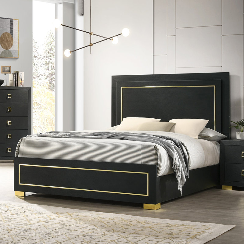 Hapeville Panel Bed With Led, King