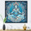 Divine Déesse Yogini en bleu sur toile