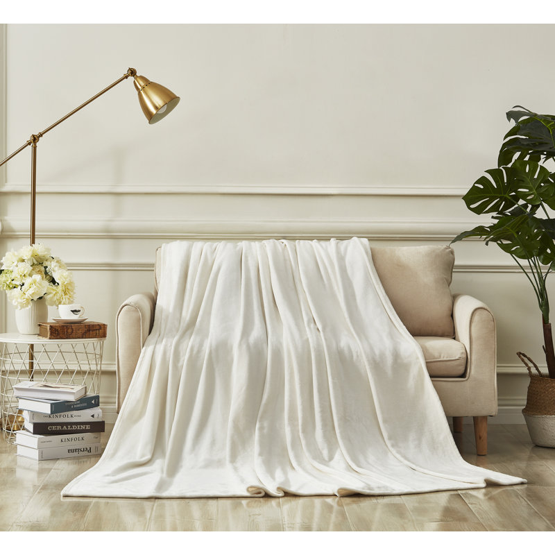 Couverture polaire, Ivoire, Double / Grand