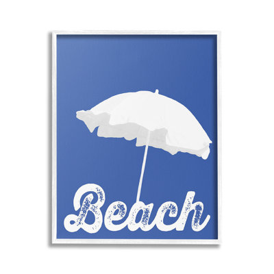 Bc-489_FG " Vintage Beach Umbrella " by Graffitee Studios
