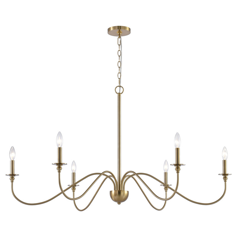 Lustre à intensité variable 6 lumières Dhruven