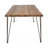 INDUSTRIAL WOOD AND METAL RECTANGULAR DINING TABLE