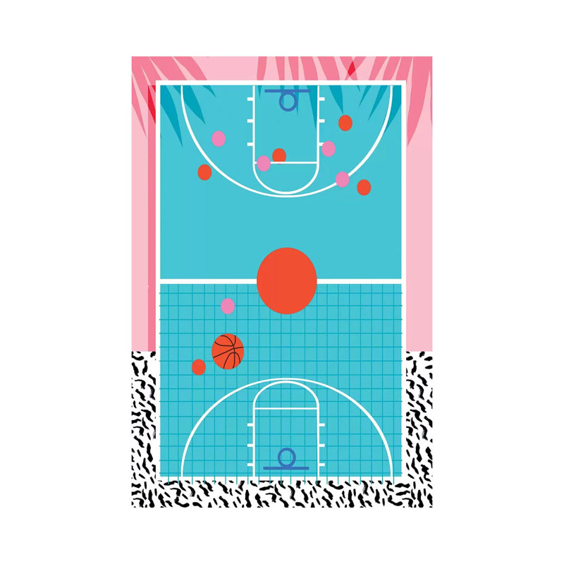 Hoops by Wacka Designs - Gallery-Wrapped Canvas Giclée on Canvas, No Frame, 20.32 cm H x 30.48 cm W