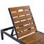 Chaise longue d'extérieur, chaises longues de piscine, fauteuil inclinable d'extérieur avec dossier réglable