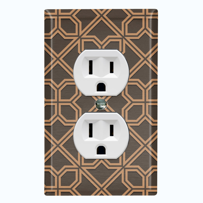 Patterned 1 - Gang Standard Wall Plate