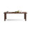 Retro Nut-Brown Rectangular Solid Wood Dining Table
