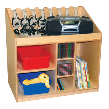 Wood Designs Multi-Storage with (15) Translucent Trays