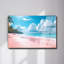 Art mural en verre trempé rose-129870273