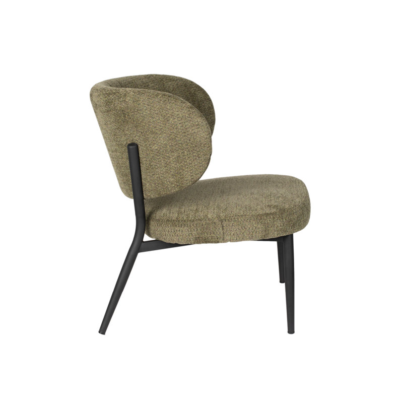 Sanne Lounge Chair, Green Gray Polyester