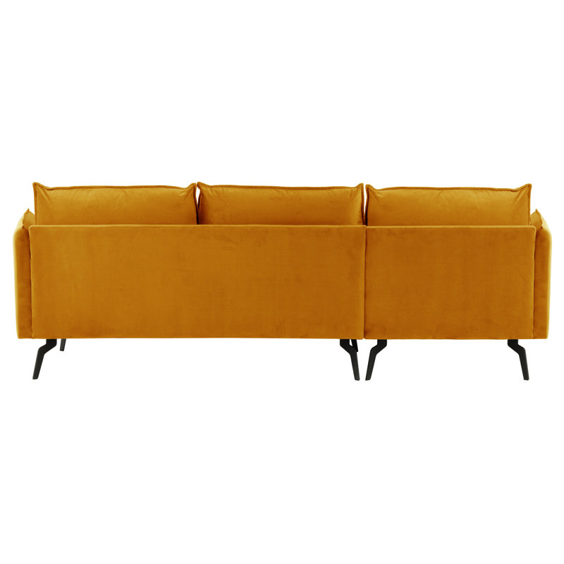 McFetridge 2 Seater Corner Sofa, Left Hand Facing, Yellow