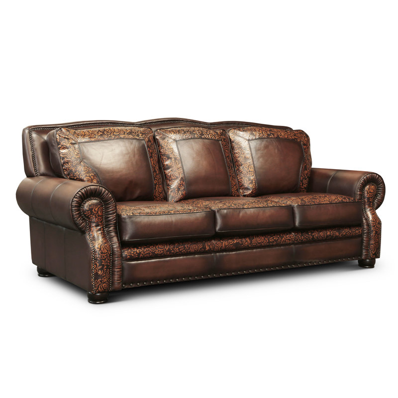 Balmoral Leather Sofa, Yes, Nutmeg, Polo (Maestro Artisano)