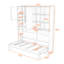 Lit escamotable simple en bois avec lumière et USB et armoire-779517505